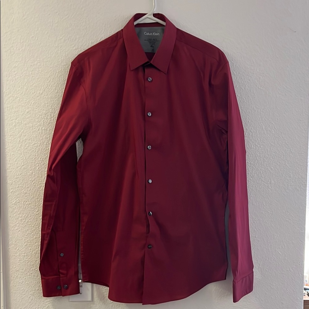 Calvin Klein Men's Red Shirt